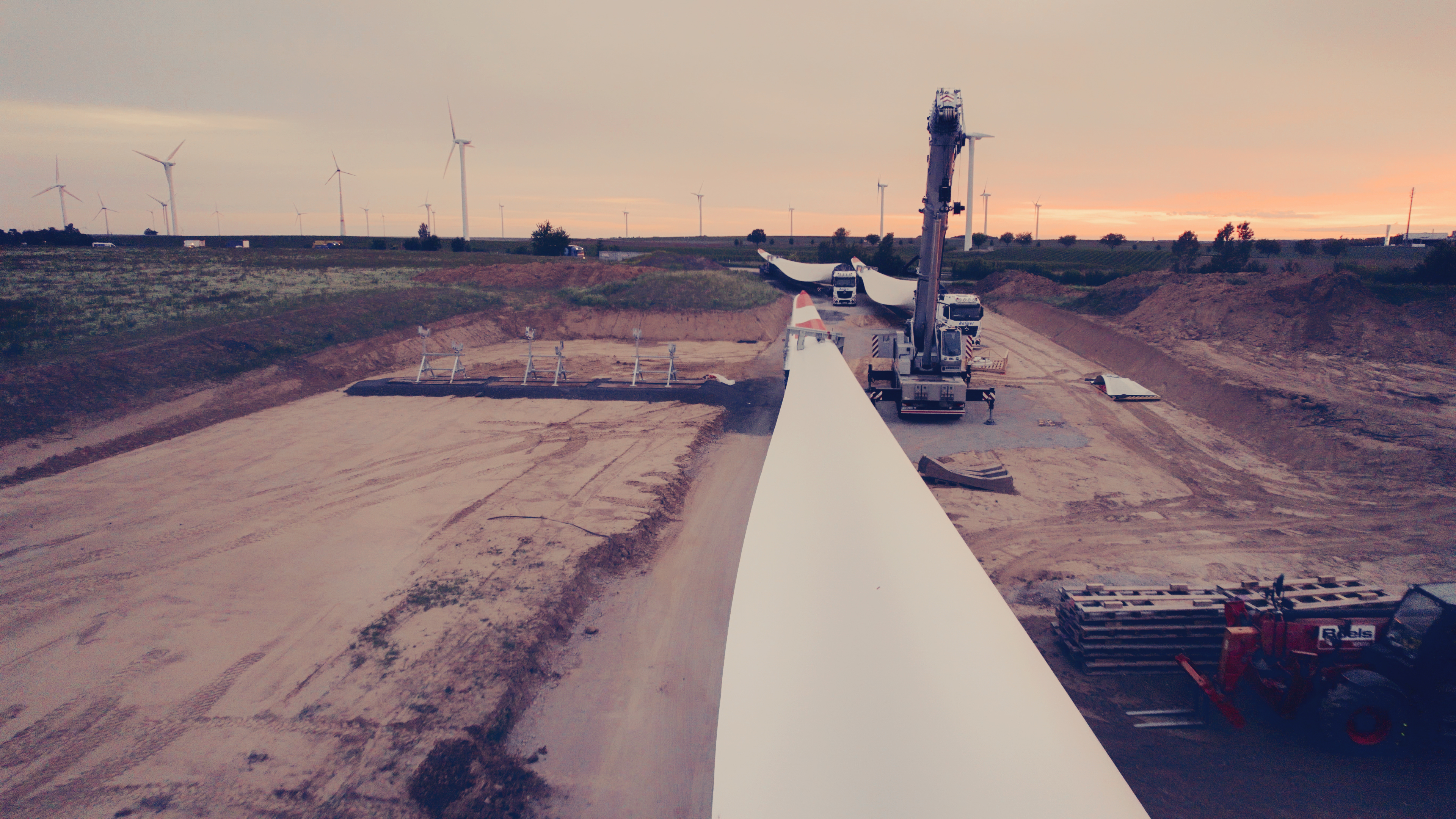 Repowering project in Leipzig, Sitten in Germany. 